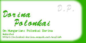 dorina polonkai business card